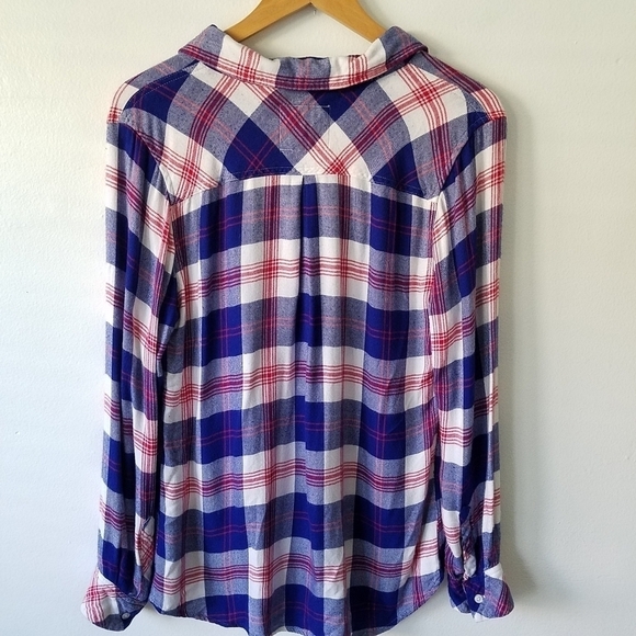 Rails Essential Plaid Button Front Checkered Longsleeve Soft Comfy Casual Shirt - Picture 4 of 10